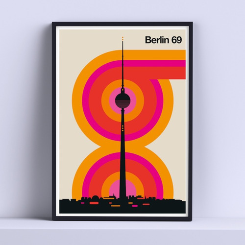 Cuadro Bauhaus Berlin 69 30x40cm List P Colgar