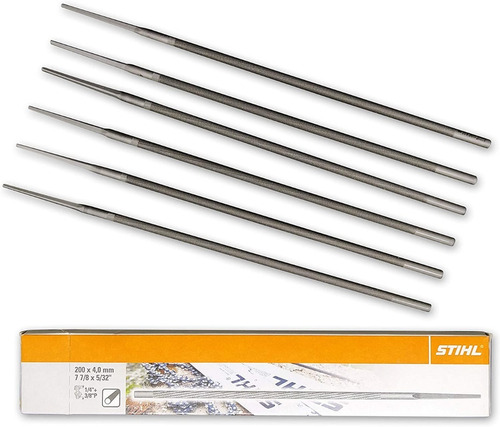 Set Limas 4.8mm 7 7/8  Sthil Para Motosierra Ms250 Ms260