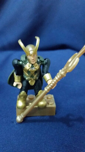 Figura Loki Megablocks Marvel Sobre Serie 2 
