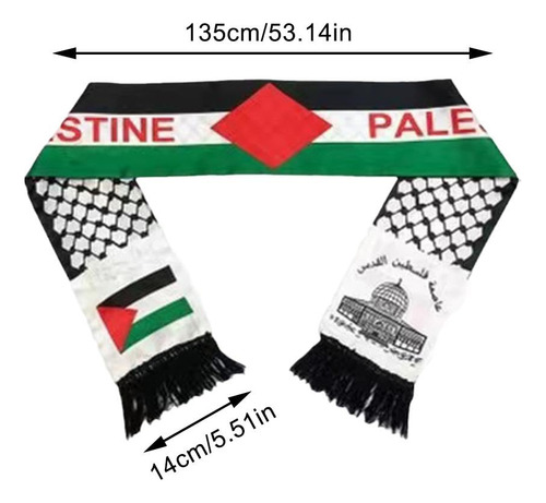 Iuyqy Palestine Flag Scarf Palestine Country Lightweight