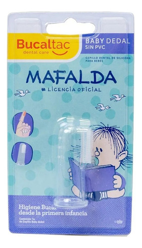 Bucal Tac Baby Dedal Mafalda Para Bebes Silicona Color cristal