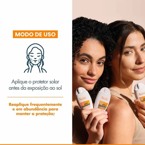 Protetor Solar Avène Mat Perfect Tom Médio Fps 50 40ml