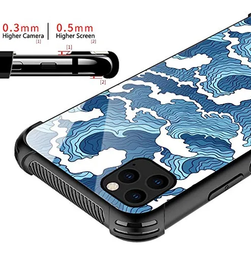 Funda Para iPhone 11 Pro Max Azul Duro Back
