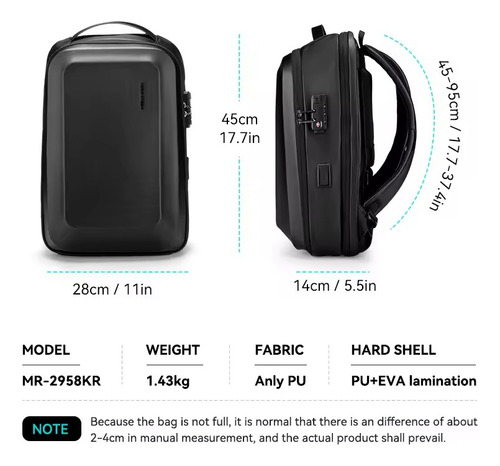 Mochila Premium Notebook 15,6 Trava Segurança Tsa E Carteira