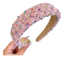 Comprar Diadema De Mujer, Diadema De Tela, Diadema Rosa Pastel