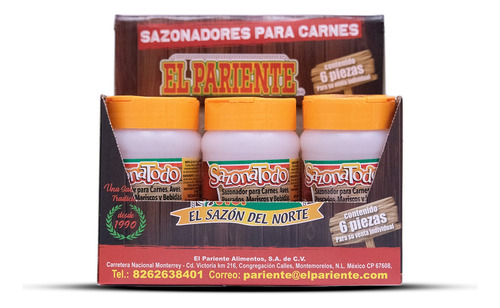 Saz. Sazonatodo 200gr C/u El Pariente J.c. Six Pack