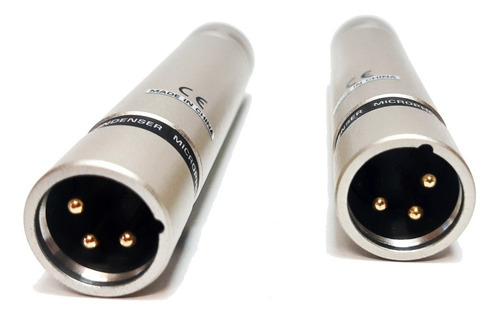 Micrófonos Behringer C-2 condensador cardioide plateados