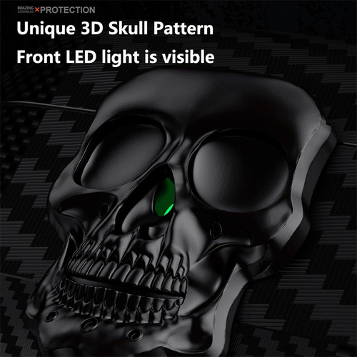 Funda 3d Skeleton Head For AirPods 4 (anc) Case + Cleanser
