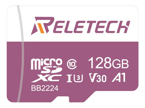 Tarjeta Reletech Microsd U3 A1 De 128 Gb P/teléfono/dron/y +
