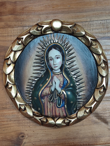 Virgen Guadalupe Talla Hispano Americana 