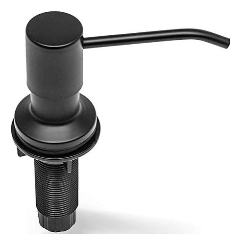 Dispensador De Jabón Fregadero De Cocina (negro Mate),...