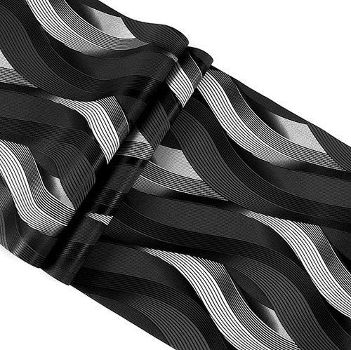 Imagen 6 de 7 de Papel Tapiz Plata Negro Gris Sala Comedor Recamara