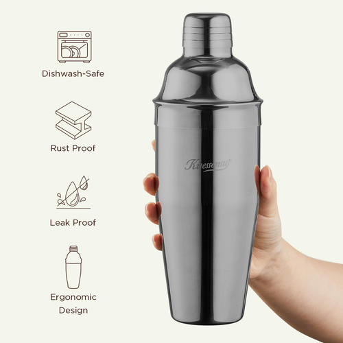 Juego De Coctelera De Acero Inoxidable 710ml Con Accesorios