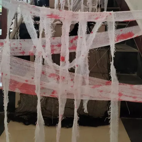 Vendaje De Sangre Artificial De Tela De Gasa Para Halloween