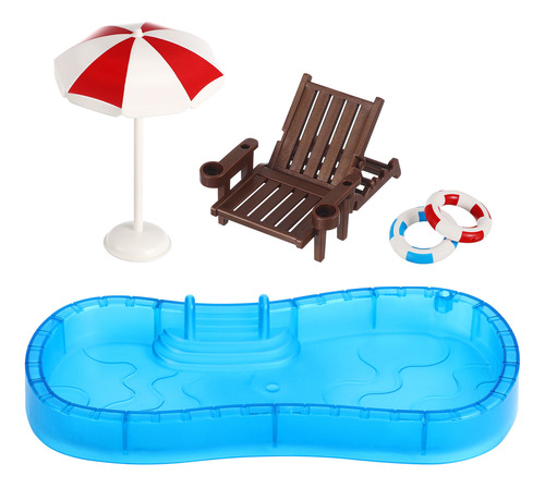 1 Set Mini Furniture Model Mini House Swim Ring Mini Swim Po