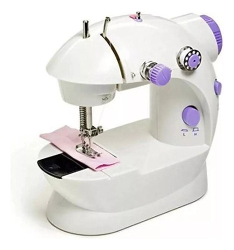 Máquina Coser Portatil Mini Luz Led Sewing Machine Color Bla