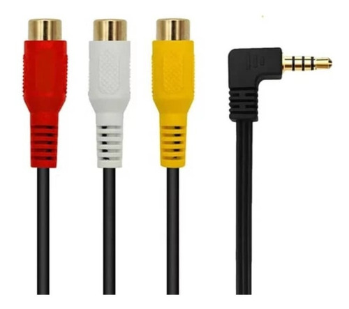 Aux Macho Estéreo A 3 Rca Hembra Audio Video Pack2unidades