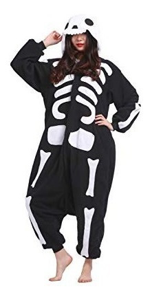 Imagen 5 de 7 de Disfraz Calavera Kigurumi Halloween