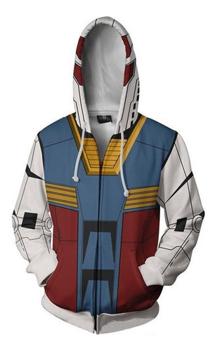 Sudadera Con Capucha Mobile Suit Gundam Estampada Para Cospl