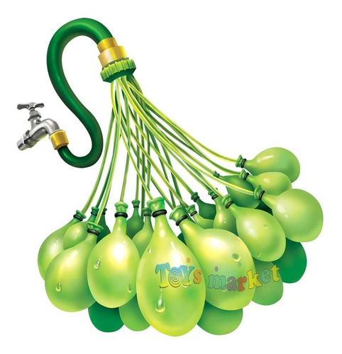 Bombitas De Agua 100 Bombuchas Bunch O Baloons Pistola Zuru
