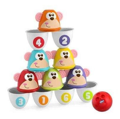 Imagen 1 de 6 de Chicco Set De Bolos Monkey Strike
