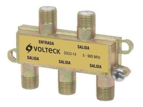 Divisor Coaxial De 1 Entrada Y 4 Salidas, Volteck 48477