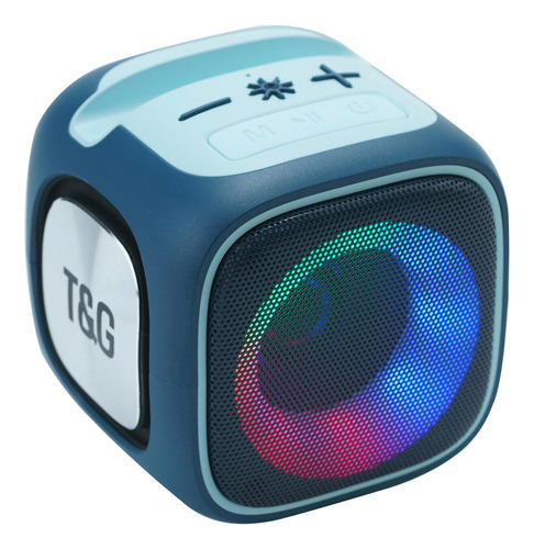 Parlante Bluetooth Cubo Soporte Celular Luces Led Rgb Tws ®