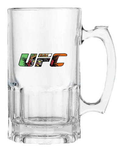 Vaso Cervecero Lucha Libre Transparente E367