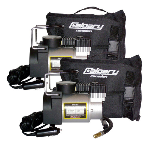 Imagen 1 de 1 de Pack 2 Compresores De Aire Calgary 150 Psi Adaptador 12v