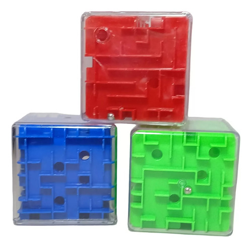 Cubo Laberinto Rubik Alcancía Puzzle 3d Money Box Colores