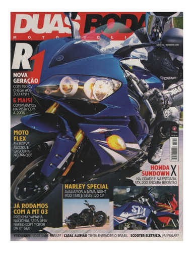 Duas Rodas N°380 Yamaha R1 Mt-03 Harley Night Rod Bros 150