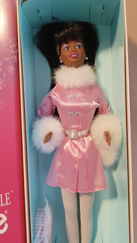 Muñeca Barbie Winter Dazzle 1997 Aa Afroamericana (Usado)