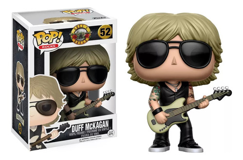 Funko Duff Mckagan #52 Guns N Roses Rock Artista Guitarra