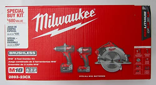 Milwaukee 2893-23cx M18 Brushless Cordless Hammer Drill/impa