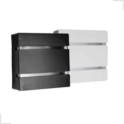 Arandela Luminária Slim 2 Frisos Interna E Externa Led G9 Pt Estrutura Preto