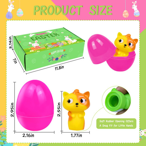 Huevos De Pascua Con Muñecos De Animales, Juguetes Para Niño