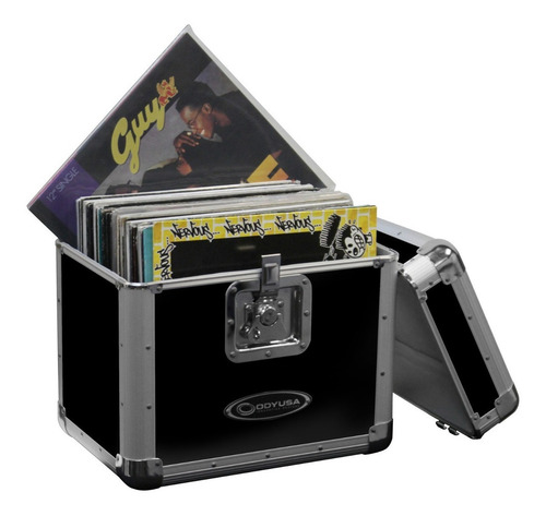 Odyssey Case Lp Estuche Negro Para Discos De Vinyl