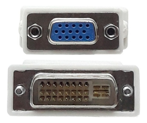 Adaptador Dvi-i Dual Link 24+5 Macho P/ Vga 15 Fêmea