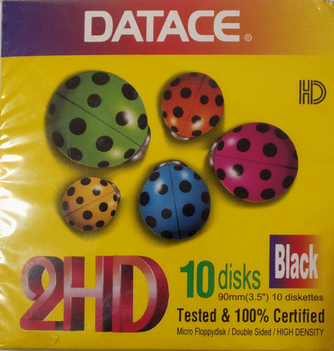 Diskette Datace 3'5 10 Unidades 2hd 1.44 Nuevo (#2609
