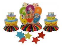 Comprar Set Decoracion Cumpleaños Adornos Para Mesa Cotillón