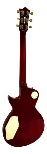 Guitarra Les Paul Tagima Mirach Fl Rojo Transparente + Funda