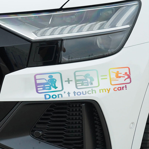 Calcomanías Divertidas Con La Frase «no Toques Mi Coche», 4