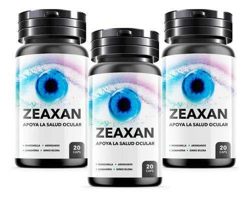 Pack 3 Frascos Suplemento Natural Zeaxan