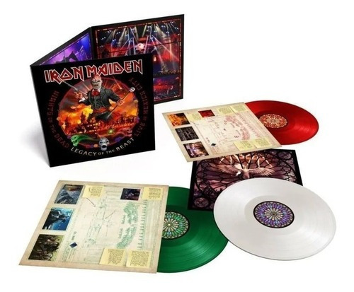 Iron Maiden Legacy Of The Beast 3 Lps Color Vinyl