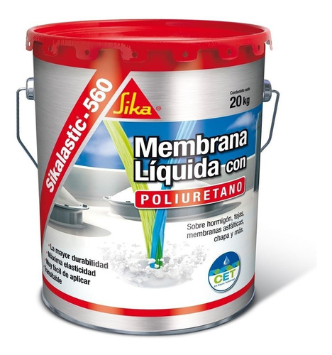 Membrana Liquida Sikalastic 560 Rojo Impermeabilizante 20l