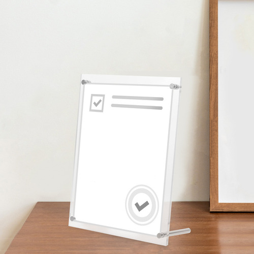 Soporte De Póster Transparente Con Imagen Transparente