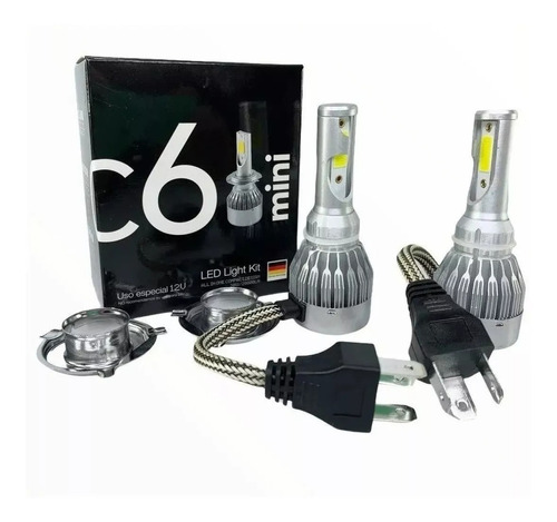 Kit Lamparas Luz Cree Led C6 Mini  Alta Y Baja 20.000lumen