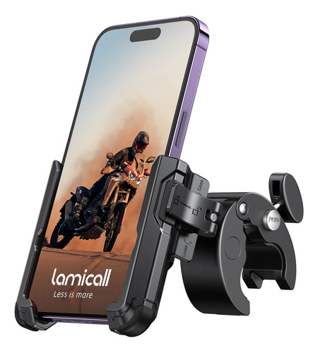 Lamicall Soporte Telefono Para Motocicleta Camara Bloqueo 1