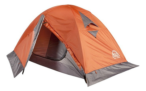 Carpa Doite Pro Teide 2 Personas 3000 Varilla Aluminio Color Naranja/Gris