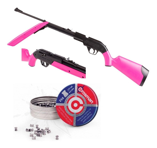 Crosman 760 Pumpmaster Rosa 4.5mm Mujer Bbs Xchws C